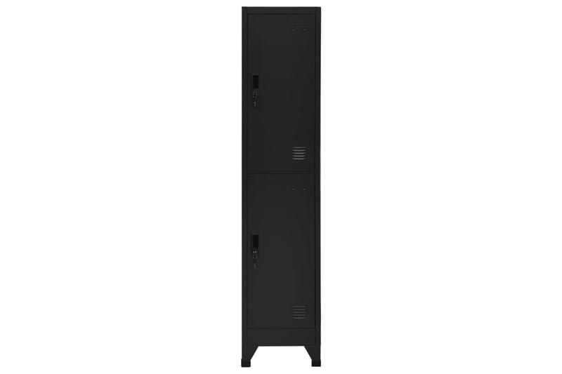 skab 38x45x180 cm stål sort - Sort - Opbevaring - Skab - Skabe