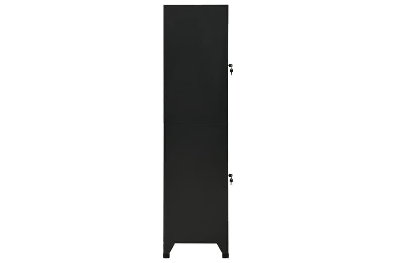 skab 38x45x180 cm stål sort - Sort - Opbevaring - Skab - Skabe