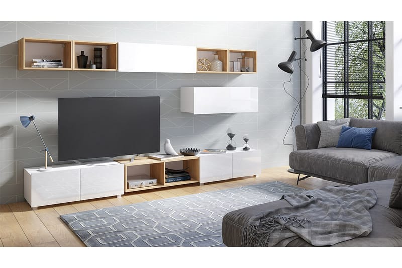 Stakem TV-møbel - Hvid - Skabe