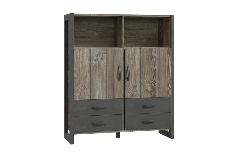 Strumica Highboard 44x130 cm, Brun/Grå