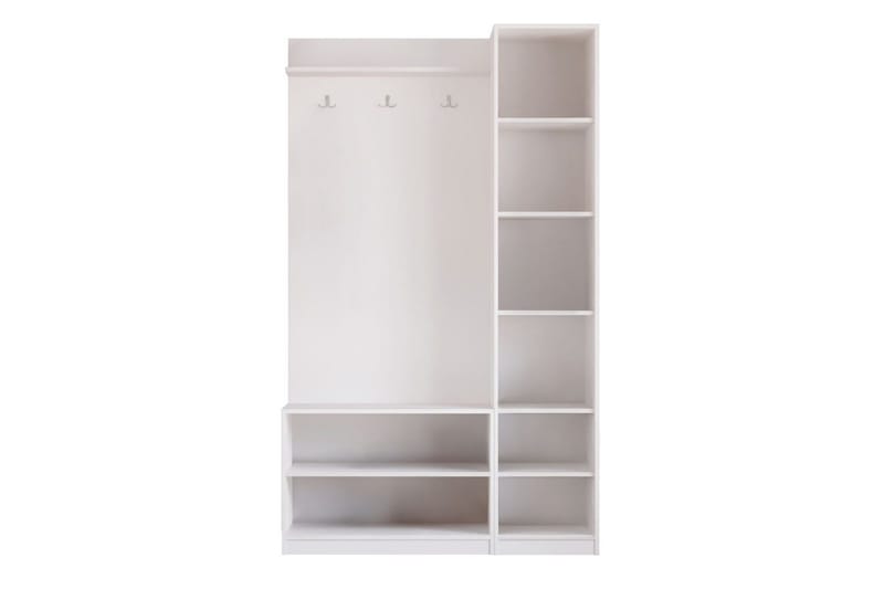 Sylorn Omklædningsskab 120x200 cm - Mat Hvid - Opbevaring - Hylder & Reoler - Hattehylde