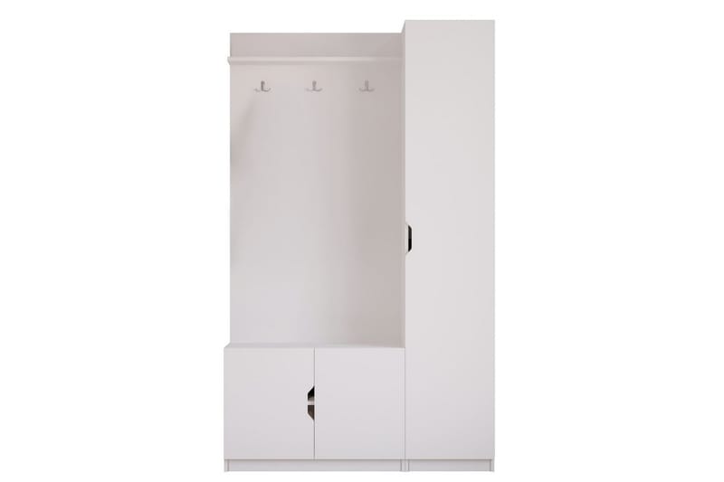 Sylorn Omklædningsskab 120x200 cm, Mat Hvid