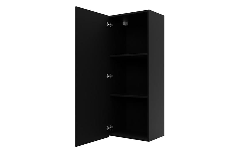 Tessan Vægskab 45 cm Lodret - Sort - Opbevaring - Skab - Skabe