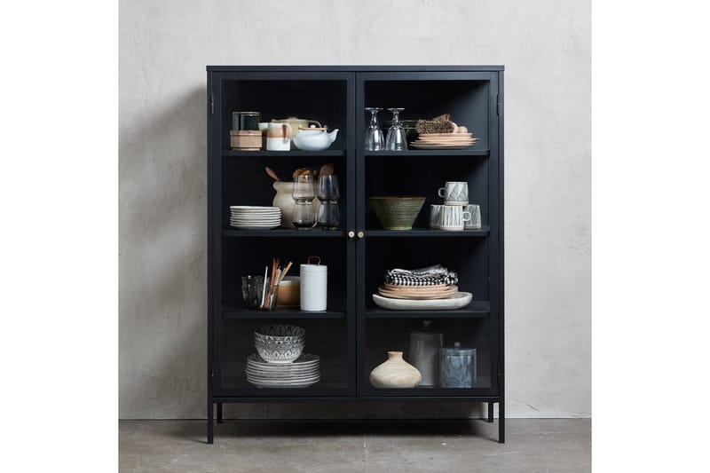 Umbri Highboard 110x140 cm - Sort - Opbevaring - Skab - Skabe
