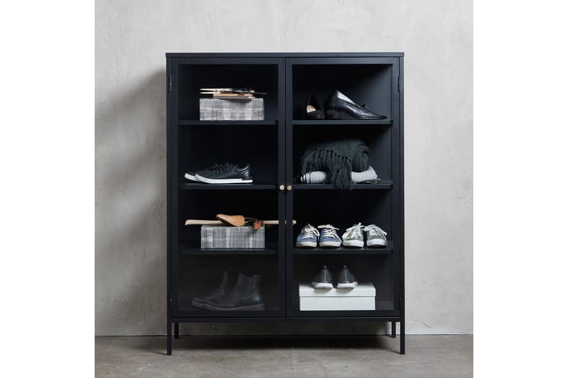 Umbri Highboard 110x140 cm - Sort - Opbevaring - Skab - Skabe