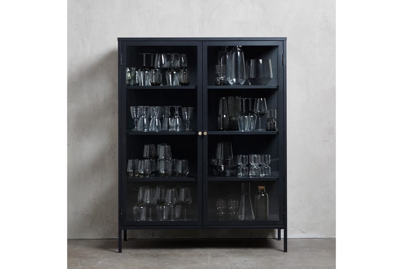 Umbri Highboard 110x140 cm - Sort - Opbevaring - Skab - Skabe