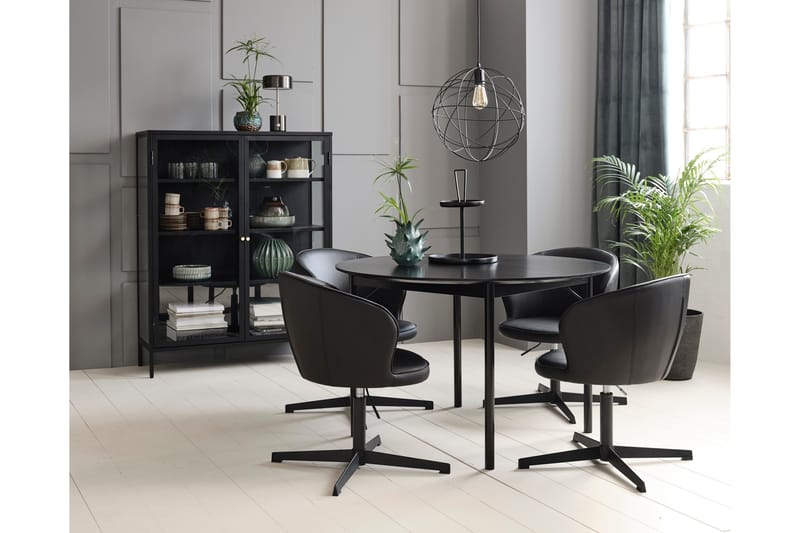 Umbri Highboard 110x140 cm - Sort - Opbevaring - Skab - Skabe