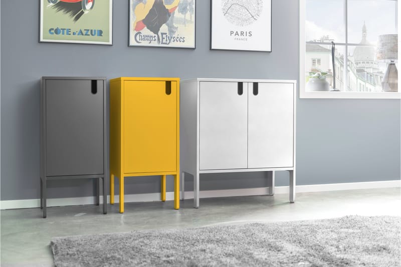 Uno Skab 40x40 cm - Gul - Opbevaring - Skab - Skabe