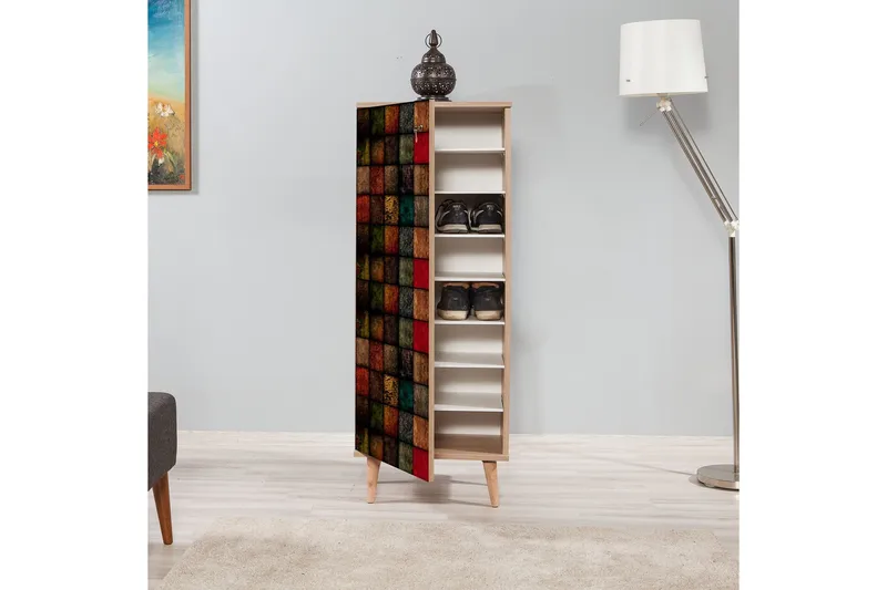 Vellavie Opbevaringsskab Ternet - Flerfarvet - Opbevaring - Skab - Skabe