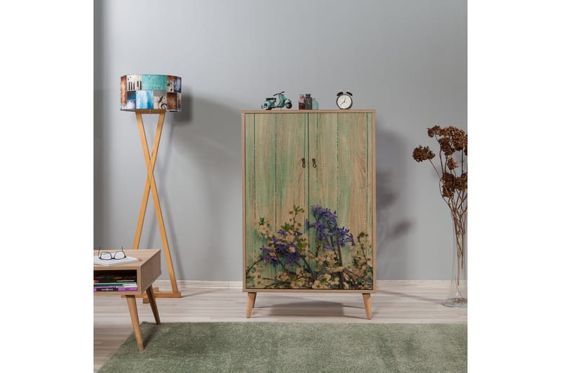 Vellavie Skab 80 cm Kirsebærblomst - Mønstret - Opbevaring - Skab - Skabe
