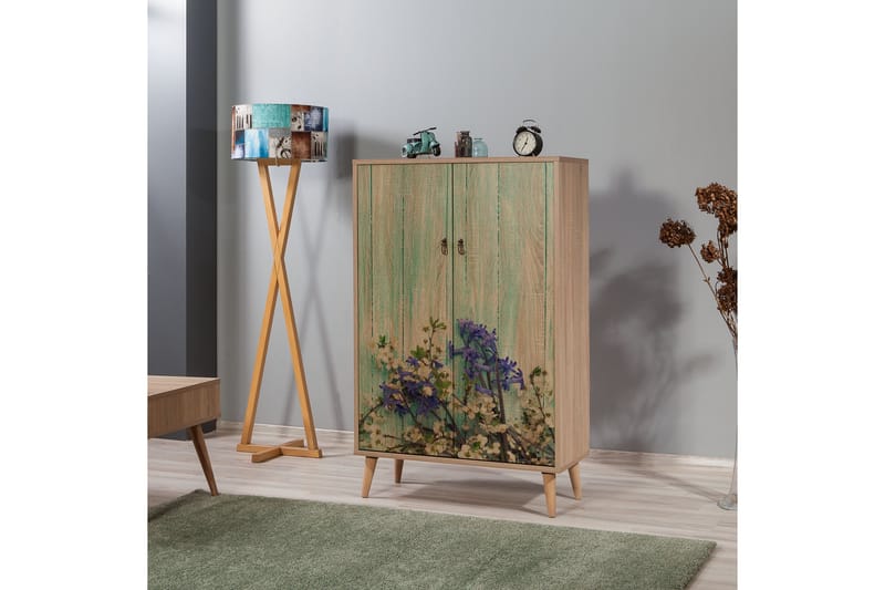 Vellavie Skab 80 cm Kirsebærblomst - Mønstret - Opbevaring - Skab - Skabe