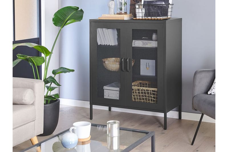 Wendonside Skab 80x40 cm - Stål/Sort - Opbevaring - Skab - Skabe