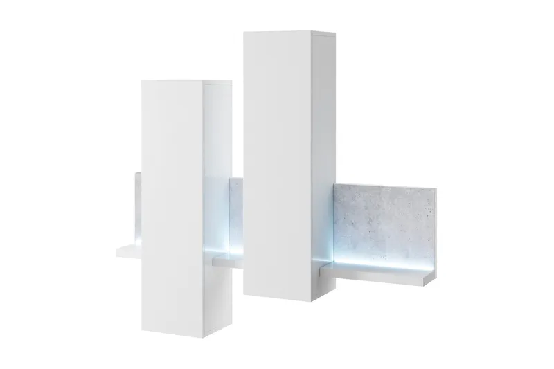 Wesley Skab, Hvid / træ