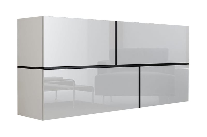 Wymer Skab, Hvid/Sort