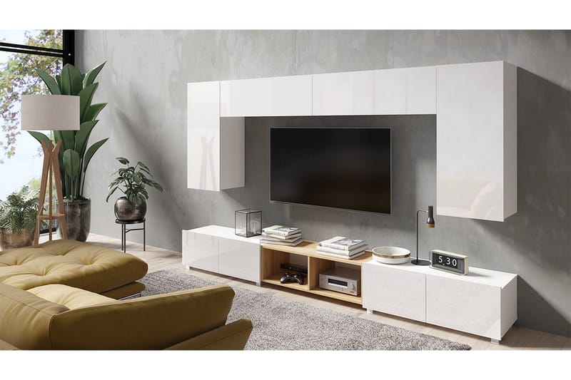 Stakem TV-møbel - Hvid - Skabe