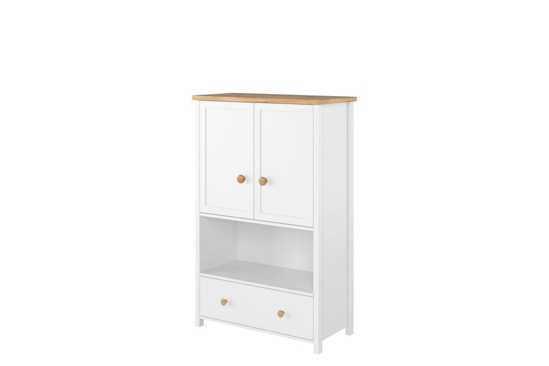 Storys Highboard - Hvid - Opbevaring - Skab - Skabe