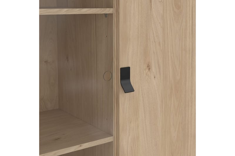 Tadami Vitrineskab 102x162 cm - Natur - Opbevaring - Skab - Vitrineskabe