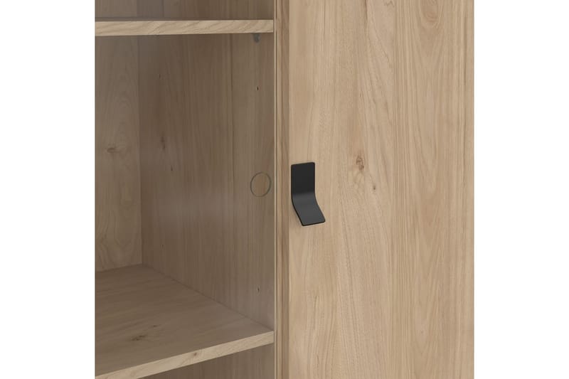 Tadami Vitrineskab 102x162 cm - Natur - Opbevaring - Skab - Vitrineskabe