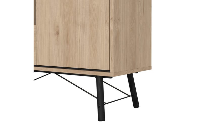 Tadami Vitrineskab 102x162 cm - Natur - Opbevaring - Skab - Vitrineskabe