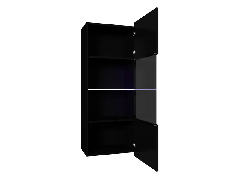 Tessan Vitrineskab 45x117 cm - brun - Opbevaring - Skab - Vitrineskabe