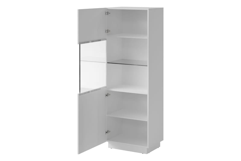 Torvalen Vitrinskåp 60x178 cm - Hvid - Opbevaring - Skab - Vitrineskabe