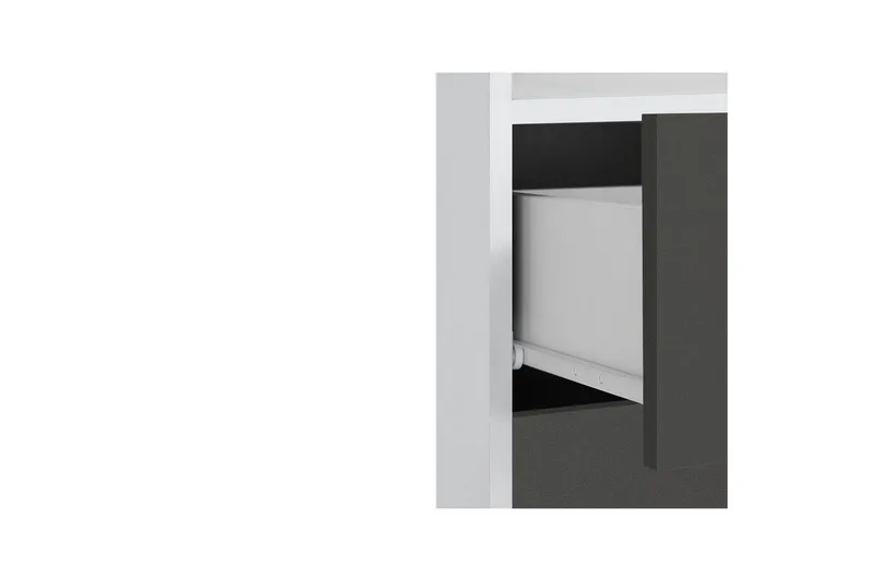 Vægskab Mirza Hvid/Antracit - Hvid/Antracit - Hus & renovering - Køkken & bad - Badeværelse - Badeværelsesmøbler - Vægskabe & højskabe