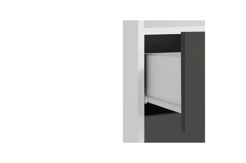 Vægskab Mirza Hvid/Antracit - Hvid/Antracit - Hus & renovering - Køkken & bad - Badeværelse - Badeværelsesmøbler - Vægskabe & højskabe