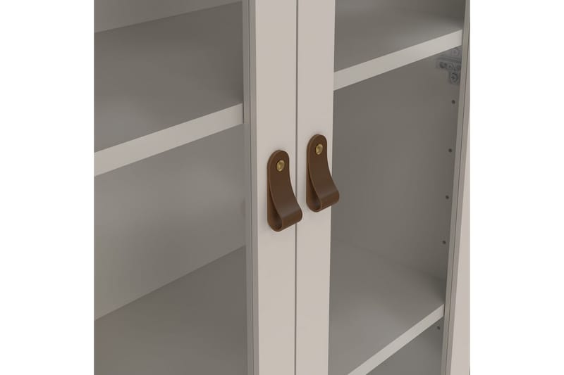Vallvidera Vitrineskab 78x199 cm - Beige - Opbevaring - Skab - Vitrineskabe