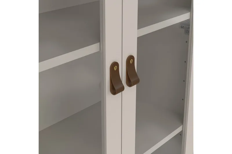 Vallvidera Vitrineskab 78x199 cm - Beige - Opbevaring - Skab - Vitrineskabe