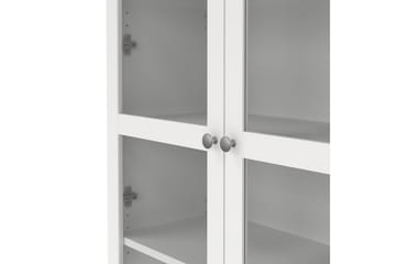 Valnorin Vitrineskab 89x203 cm - Hvid - Opbevaring - Skab - Vitrineskabe