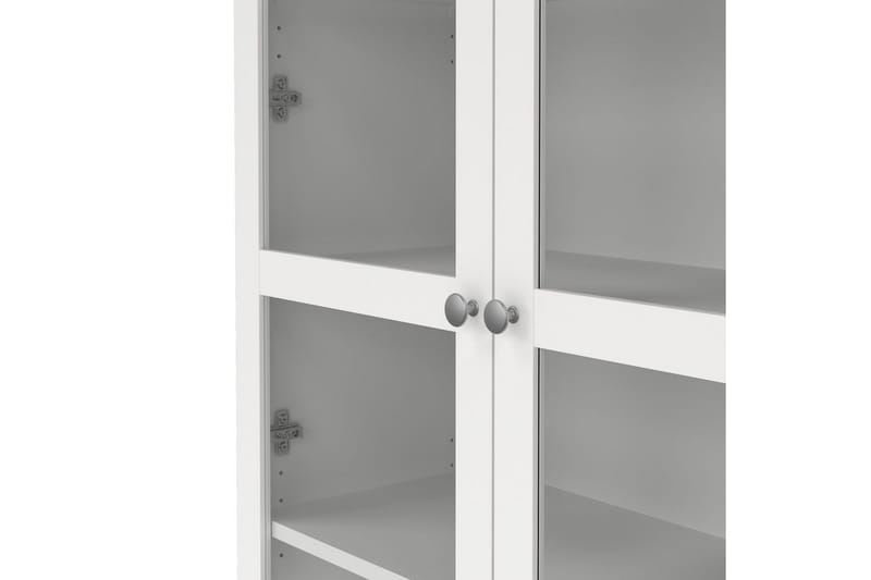 Valnorin Vitrineskab 89x203 cm - Hvid - Opbevaring - Skab - Vitrineskabe