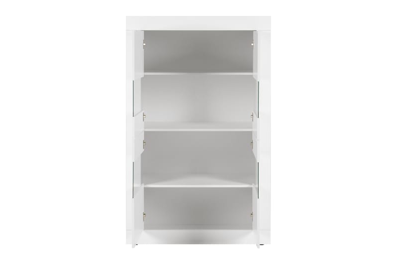 Basic Vitrineskab 102 cm - Hvid - Opbevaring - Skab - Vitrineskabe