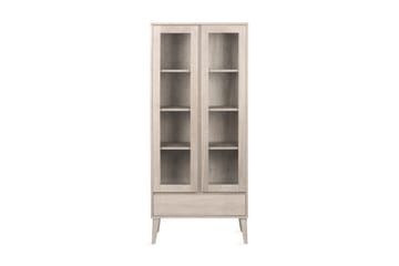 Bellor Opbevaringsmøbler Hvidpigmenteret 80 cm - Hvidpigmenteret - Opbevaring - Skab - Vitrineskabe