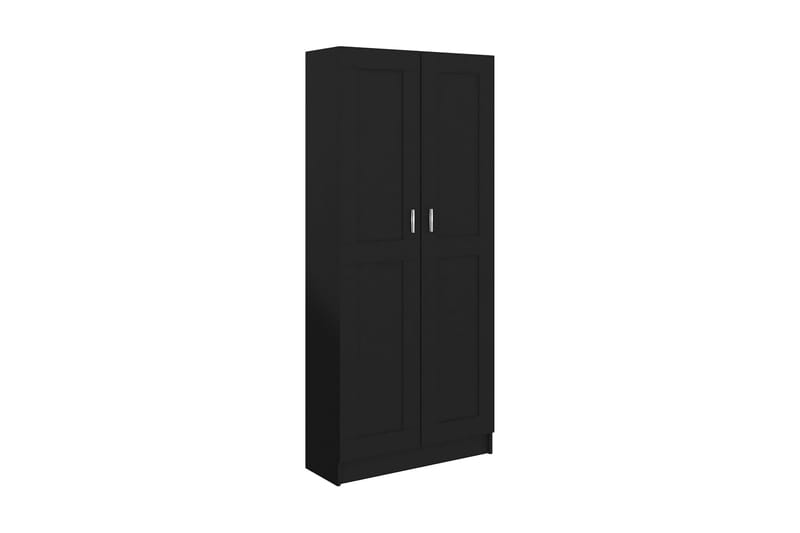 bogskab 82,5x30,5x185,5 cm spånplade sort - Sort - Opbevaring - Skab - Vitrineskabe