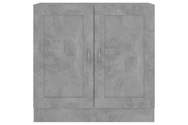 bogskab 82,5x30,5x80 cm spånplade betongrå - Grå - Opbevaring - Skab - Vitrineskabe
