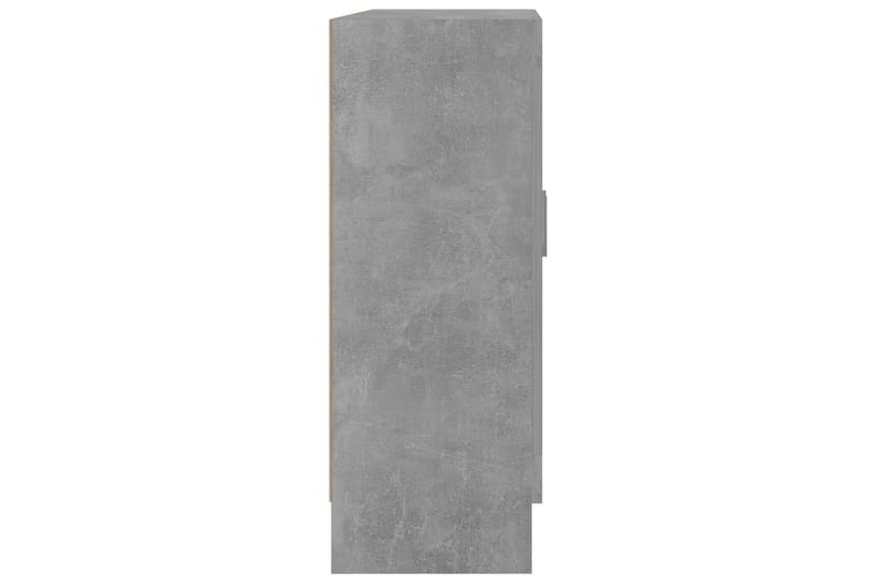 bogskab 82,5x30,5x80 cm spånplade betongrå - Grå - Vitrineskabe