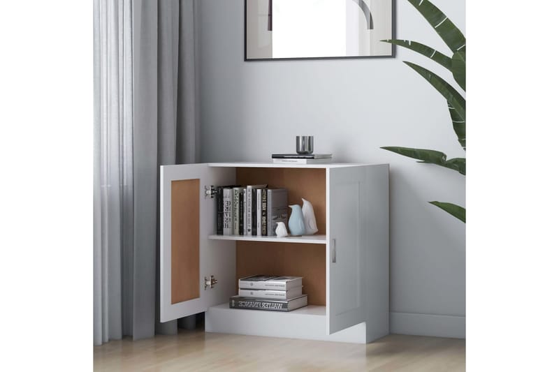 bogskab 82,5x30,5x80 cm spånplade hvid - Hvid - Opbevaring - Skab - Vitrineskabe