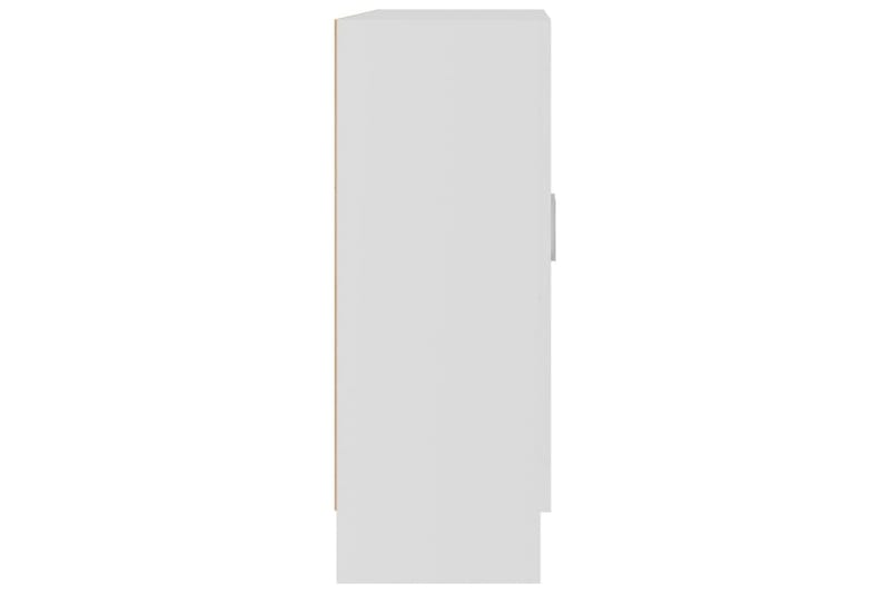bogskab 82,5x30,5x80 cm spånplade hvid - Hvid - Vitrineskabe