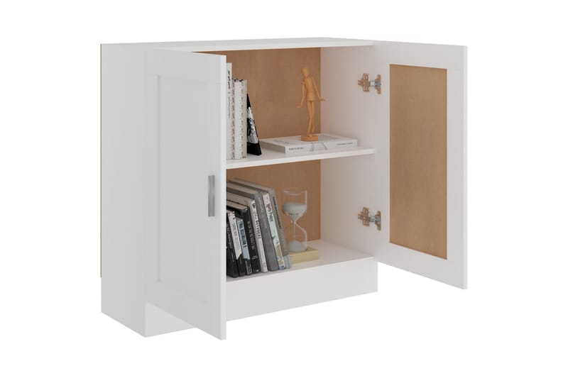 bogskab 82,5x30,5x80 cm spånplade hvid - Hvid - Opbevaring - Skab - Vitrineskabe