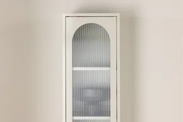 Cali Vitrineskab 37x180 cm - Beige - Opbevaring - Skab - Vitrineskabe