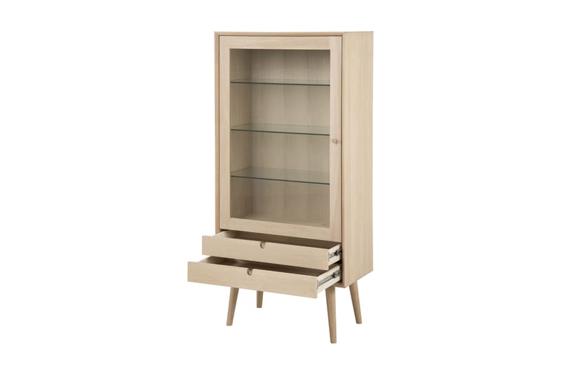 Century Vitrineskab 72 cm - Hvidpigmenteret - Opbevaring - Skab - Vitrineskabe