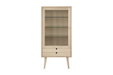 Century Vitrineskab 72 cm - Hvidpigmenteret - Opbevaring - Skab - Vitrineskabe