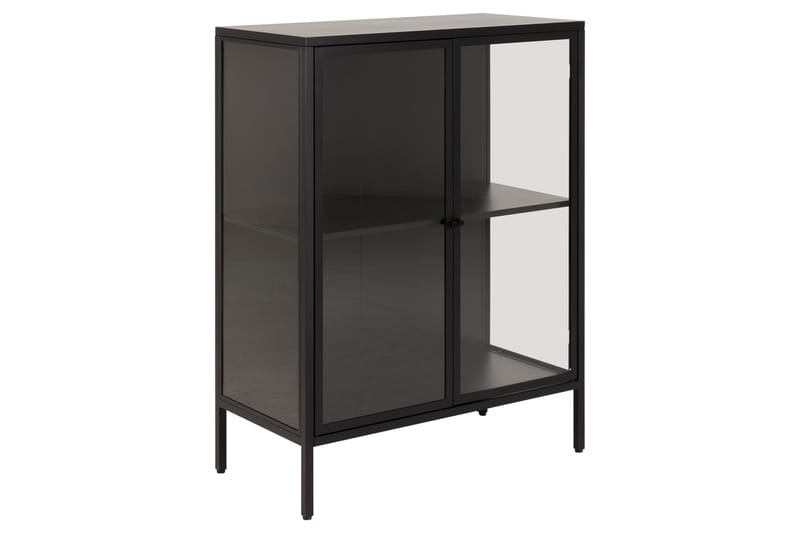 Crabtree Vitrineskab 98,7 cm - Sort - Opbevaring - Skab - Vitrineskabe