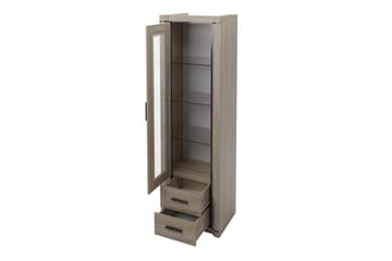 Dallas vitrineskab 58x43,5x192 cm - Opbevaring - Skab - Vitrineskabe