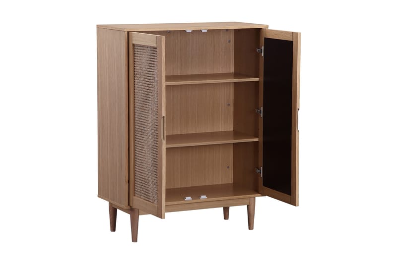 Djack Vitrineskab 80 cm - Brun - Opbevaring - Skab - Vitrineskabe