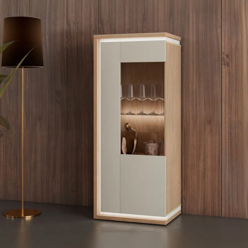 Vitrineskab Dore 1 Dør Venstre - Opbevaring - Skab - Vitrineskabe