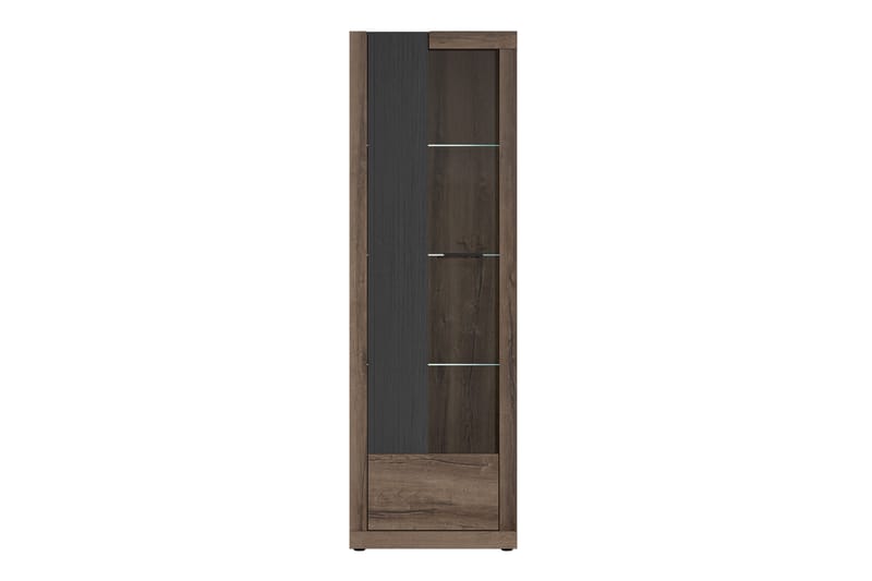 Elhovo Vitrineskab 41x63 cm - Brun - Opbevaring - Skab - Vitrineskabe