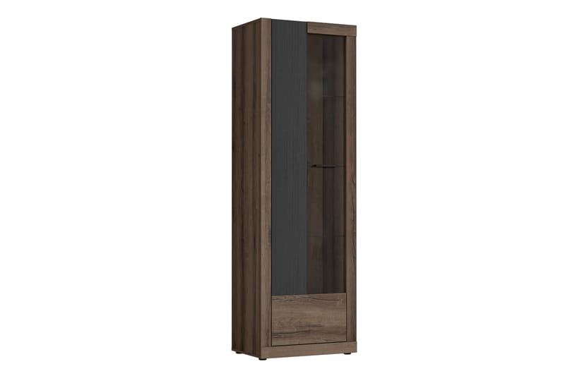 Elhovo Vitrineskab 41x63 cm - Brun - Opbevaring - Skab - Vitrineskabe