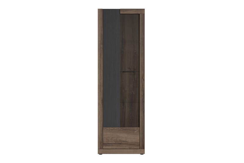 Elhovo Vitrineskab 41x63 cm - Brun - Opbevaring - Skab - Vitrineskabe