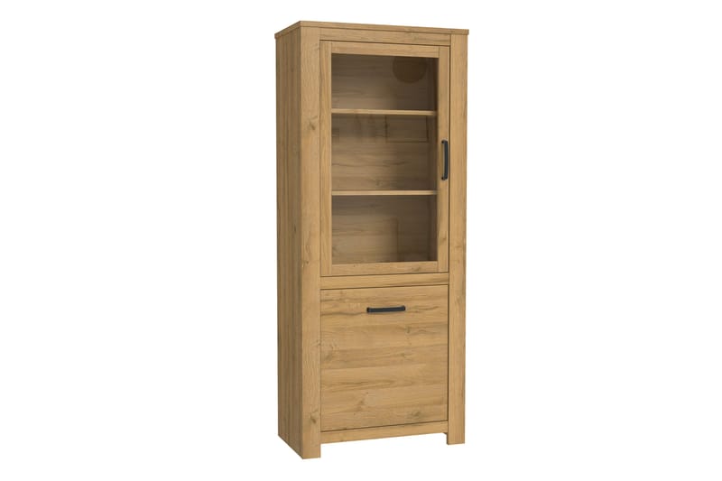 Hovencamp Vitrineskab 42x77 cm - Brun - Opbevaring - Skab - Vitrineskabe